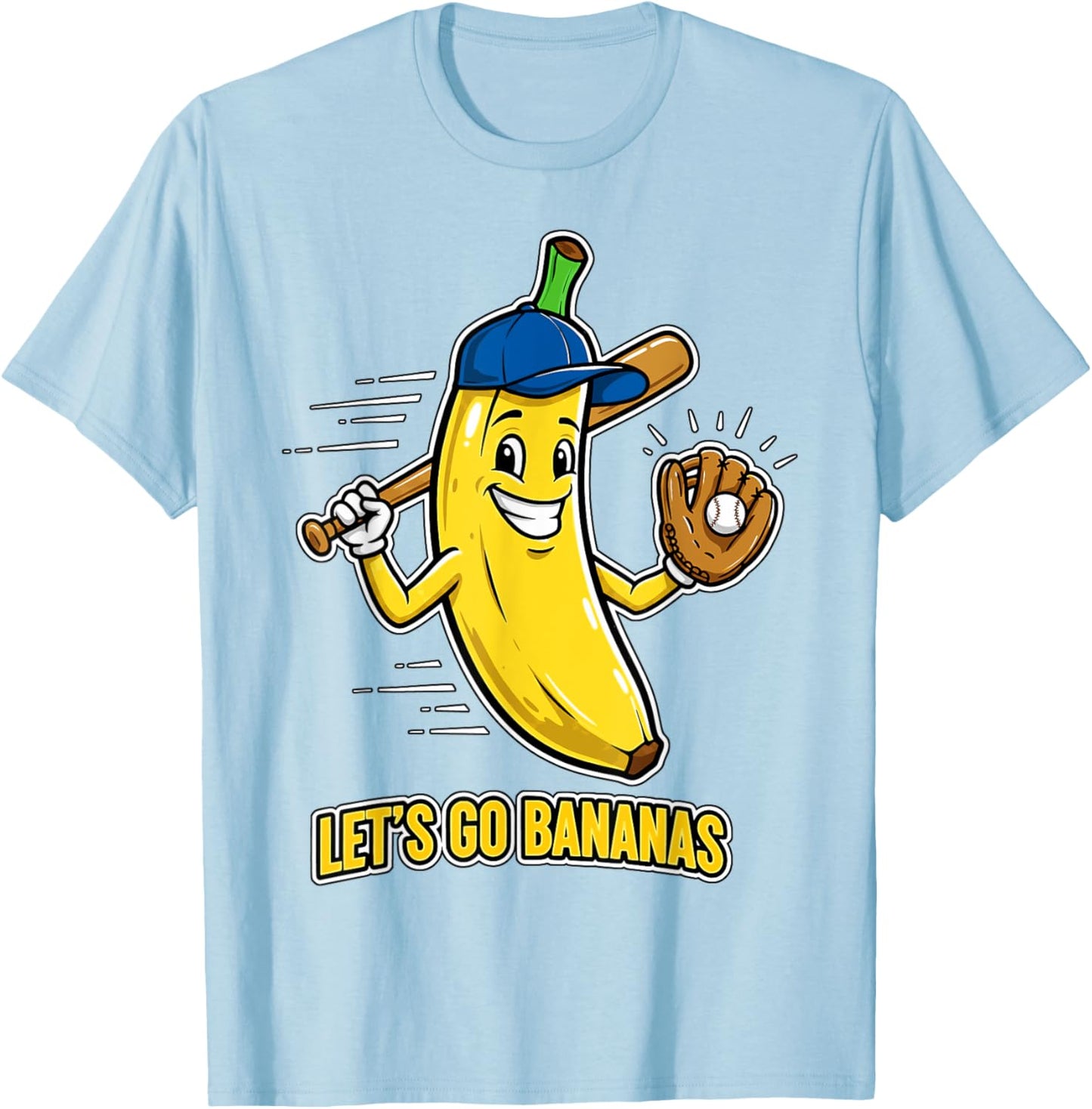 Funny Banana Shirts Gift Fruit Lovers Boys Lets Go Bananas T-Shirt - T-Shirt | Light Blue