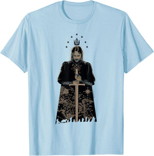 The Lord of the Rings King Aragorn Middle Earth Map T-Shirt - T-Shirt | Light Blue