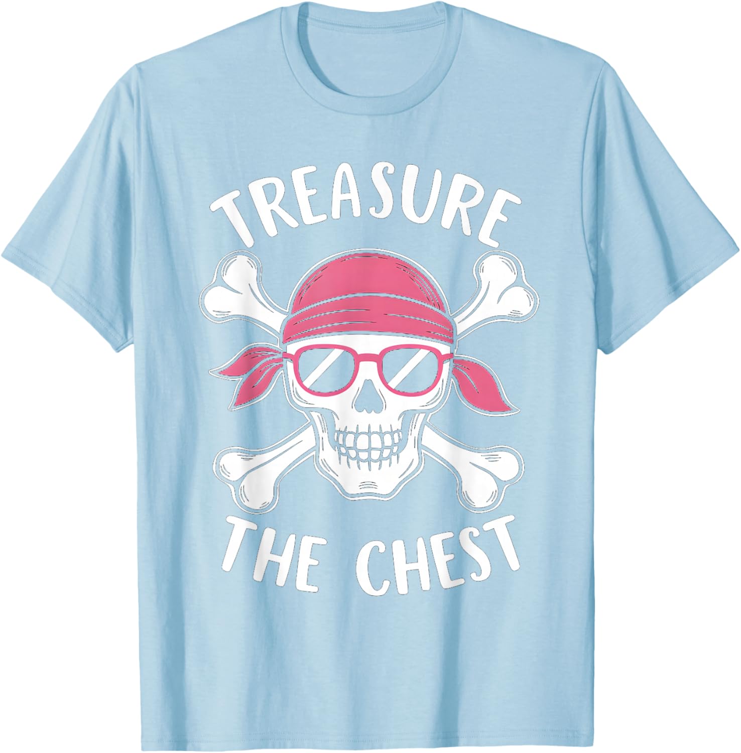 Treasure The Chest Breast Cancer Awareness Men Women Kids T-Shirt - T-Shirt | Light Blue