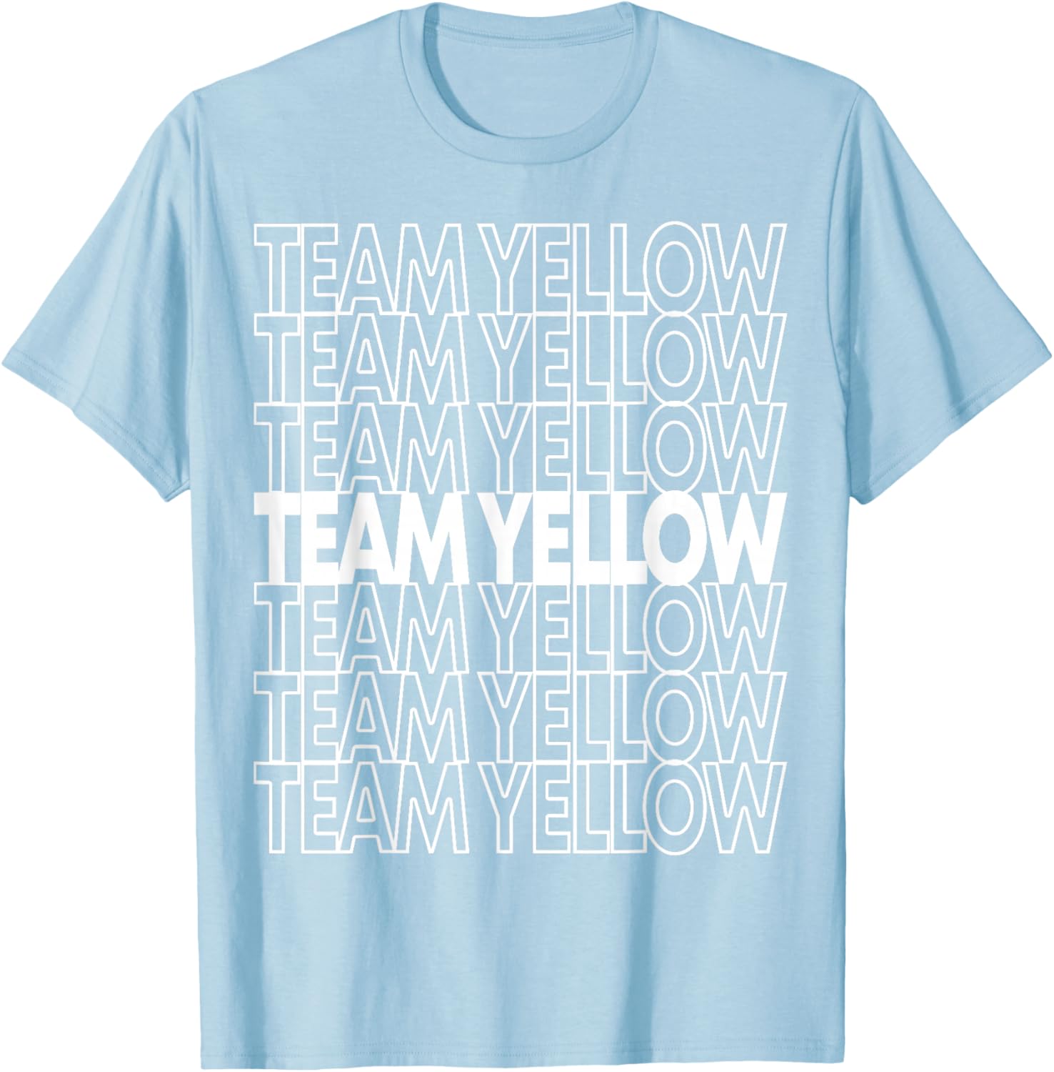 Team Yellow School Spirit T-Shirt - T-Shirt | Light Blue