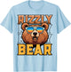 Rizzly Bear Funny Rizz Meme Grizzly Bear Lover T-Shirt - T-Shirt | Light Blue