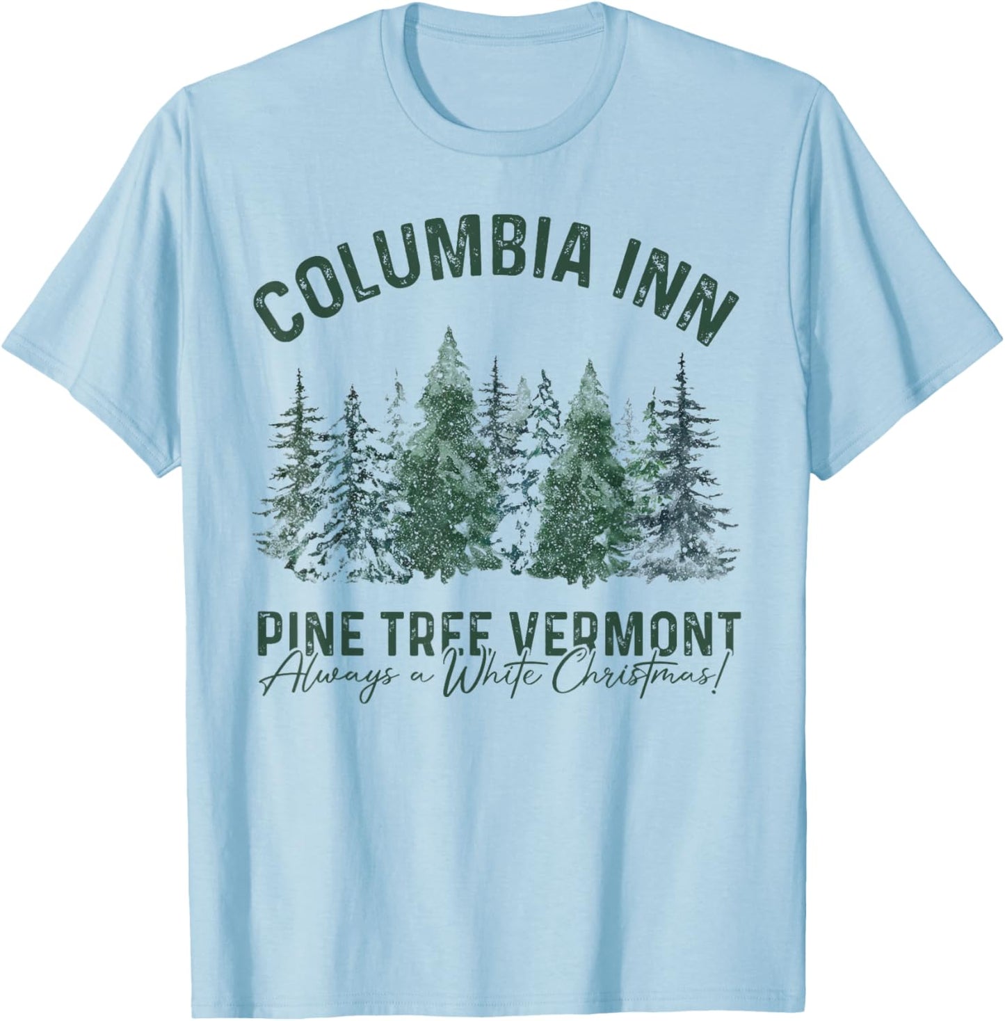 Columbia Inn Vermont America Snow Playground T-Shirt - T-Shirt | Light Blue