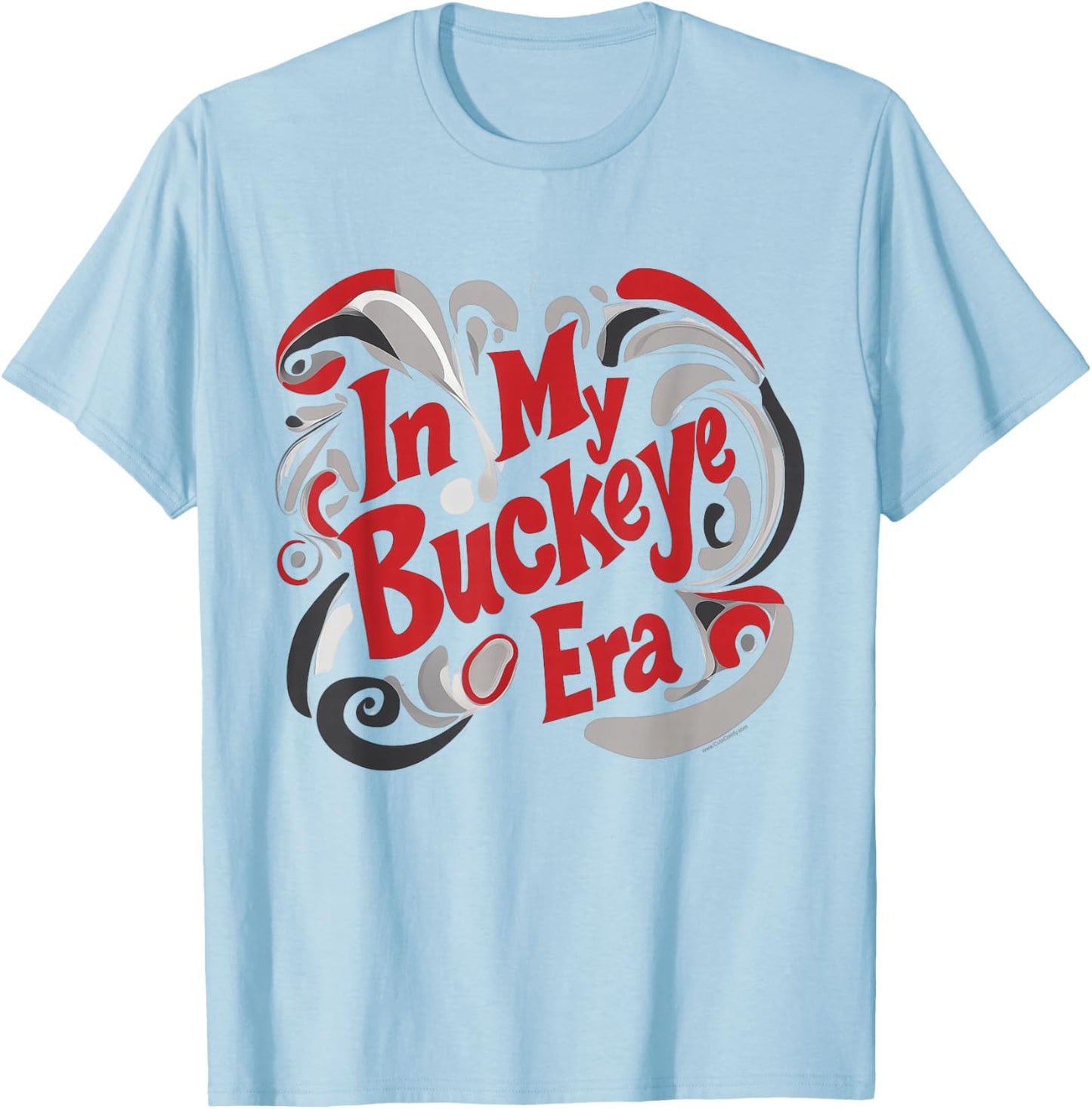 In my Buckeye Era Cute State Retro Vintage Girl Ohio T-Shirt - T-Shirt | Light Blue