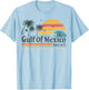 Gulf of Mexico Shirt Retro Vintage Beach Golf von Mexico T-Shirt - T-Shirt | Light Blue