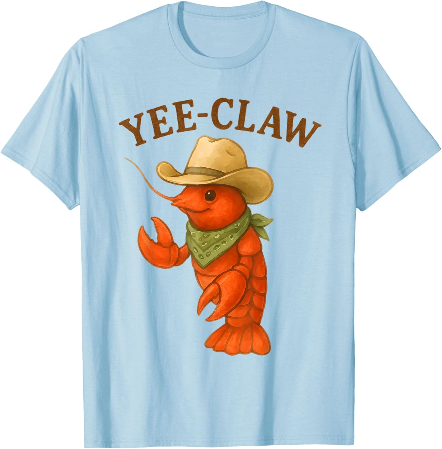 Yee Claw Funny Crawfish Cajun Seafood Party Festival Boys T-Shirt - T-Shirt | Light Blue