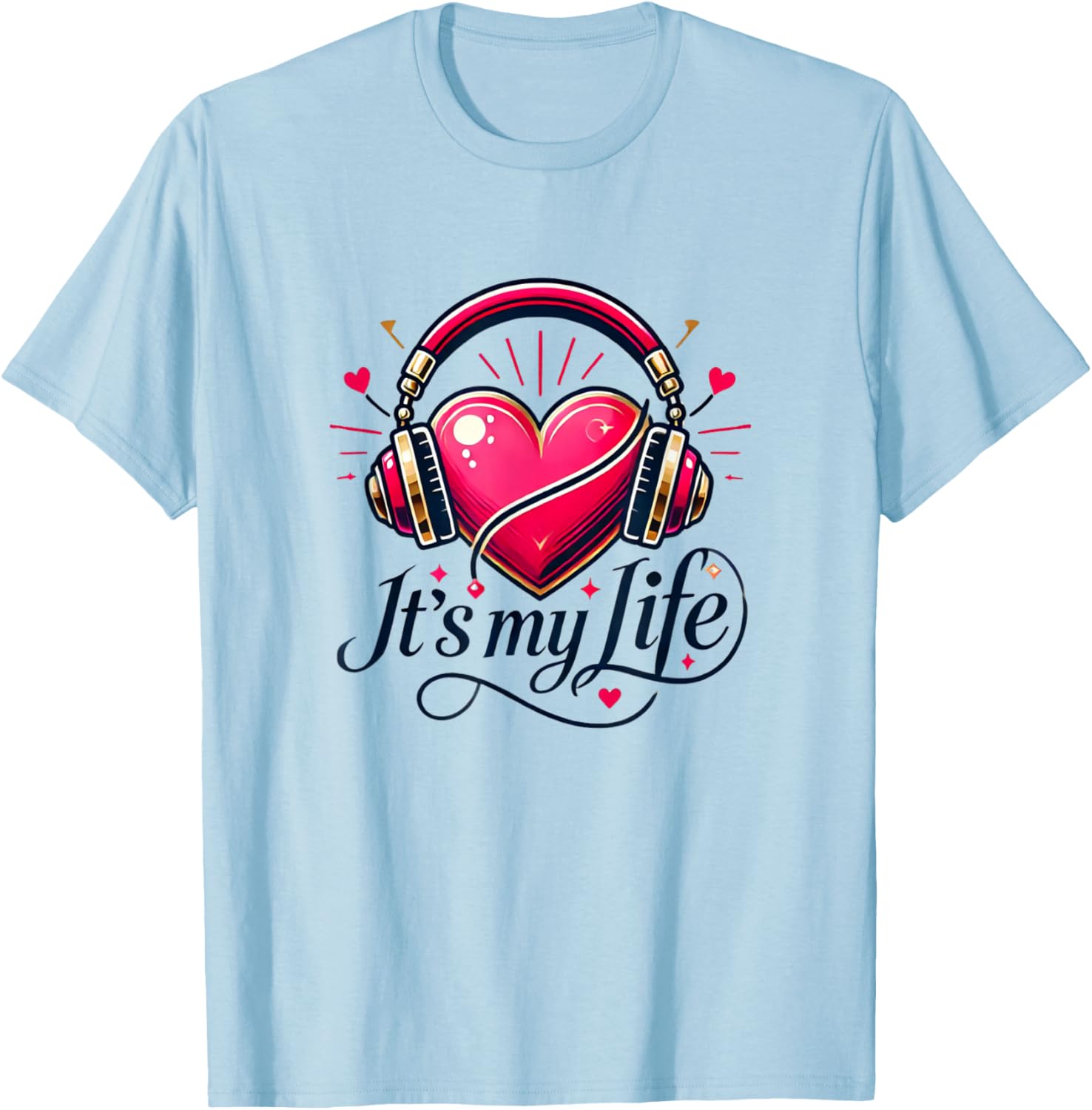 & Juliet My Life Musical Theatre Heart Musicals T-Shirt - T-Shirt | Light Blue