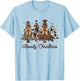 Howdy Christmas Tree Coquette Bow Western Xmas Pjs Cowgirl T-Shirt - T-Shirt | Light Blue