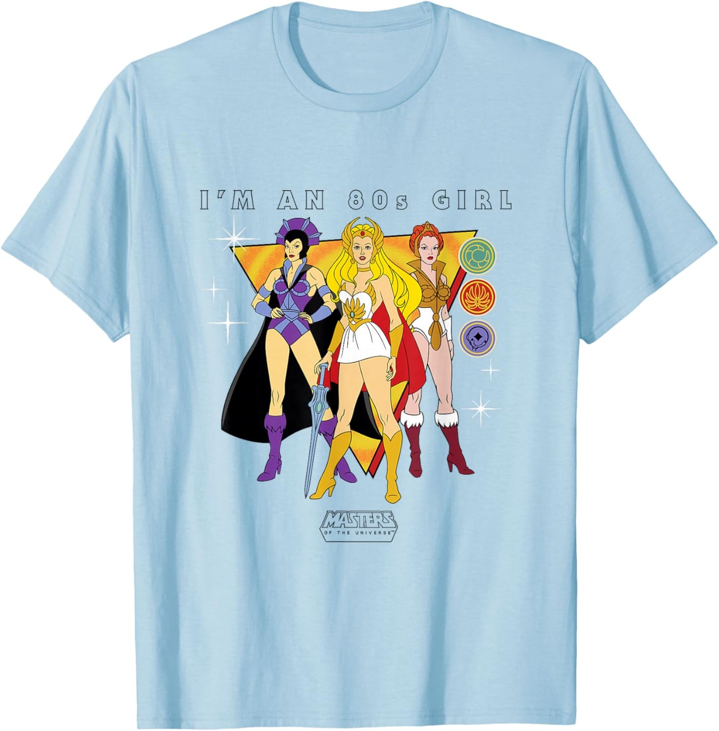 Maîtres de l'univers, Je suis Une Fille des années 80 T-Shirt - T-Shirt | Light Blue