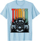 3 Year Old Monster Truck Lovers 3rd Birthday Party Retro T-Shirt - T-Shirt | Light Blue