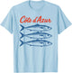 Côte d'Azur Sardinen T-Shirt - T-Shirt | Light Blue