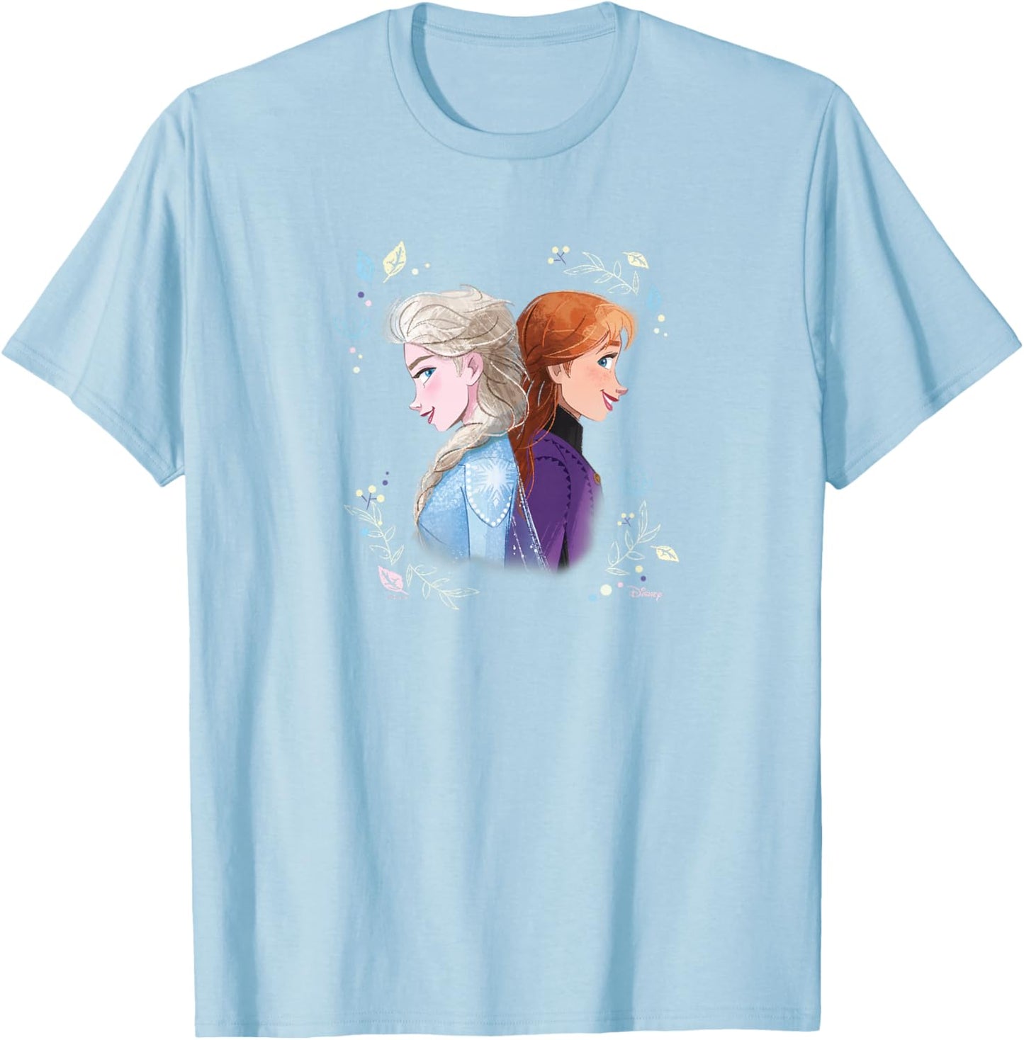 Elsa & Anna - Frozen Sisters T-Shirt - T-Shirt | Light Blue