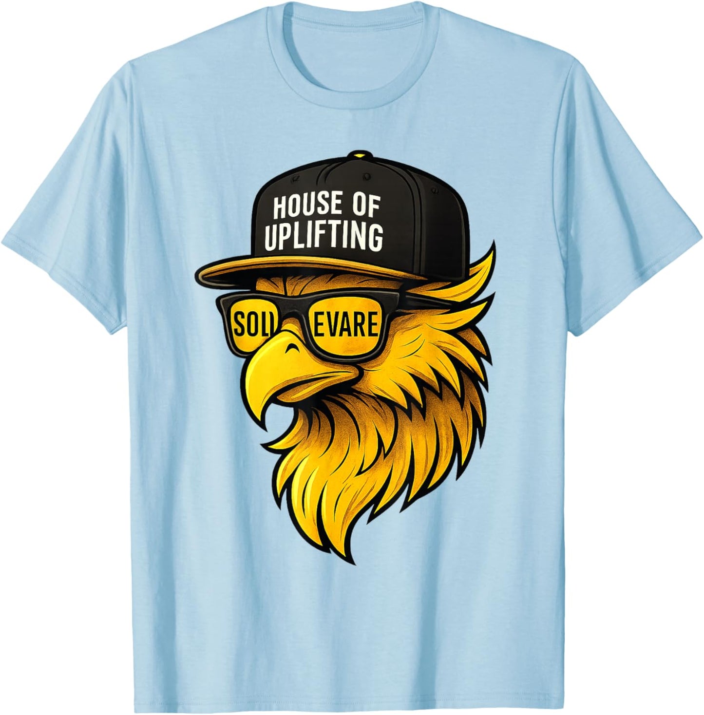 SOLLEVARE House of Uplifting, RCA School T-Shirt - T-Shirt | Light Blue