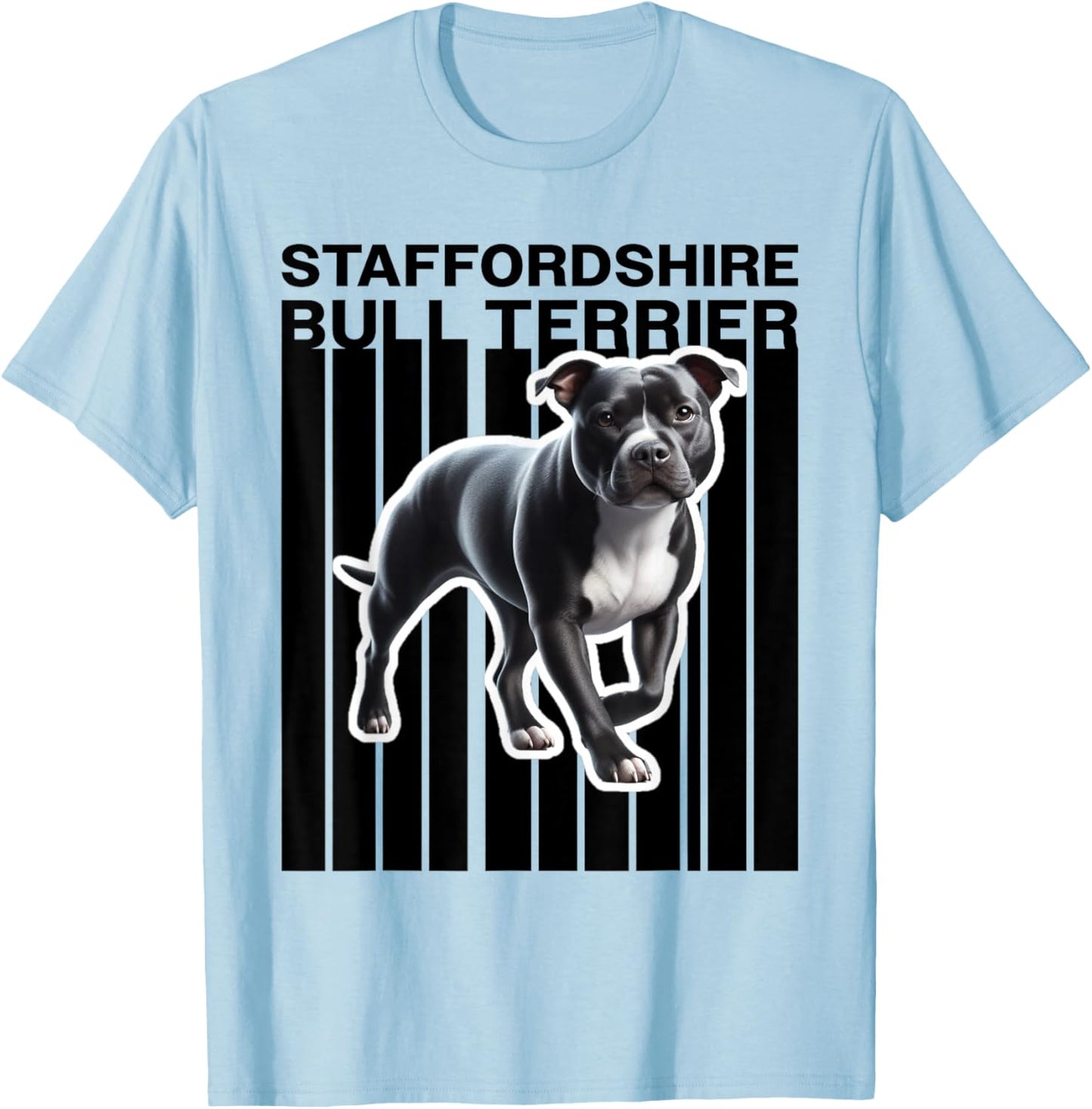 Staffordshire Bull Terrier dog lovers T-Shirt - T-Shirt | Light Blue