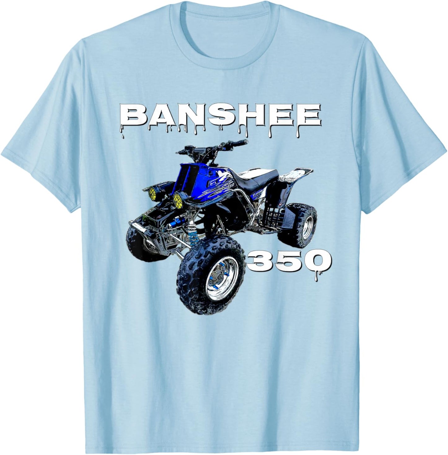 Banshee Quad, ATV, ATC, Vintage, Retro, All Terrain Vehicle T-Shirt - T-Shirt | Light Blue