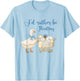 Coquette Cute Silly Goose Duck Funny I’d Rather Be Thrifting T-Shirt - T-Shirt | Light Blue