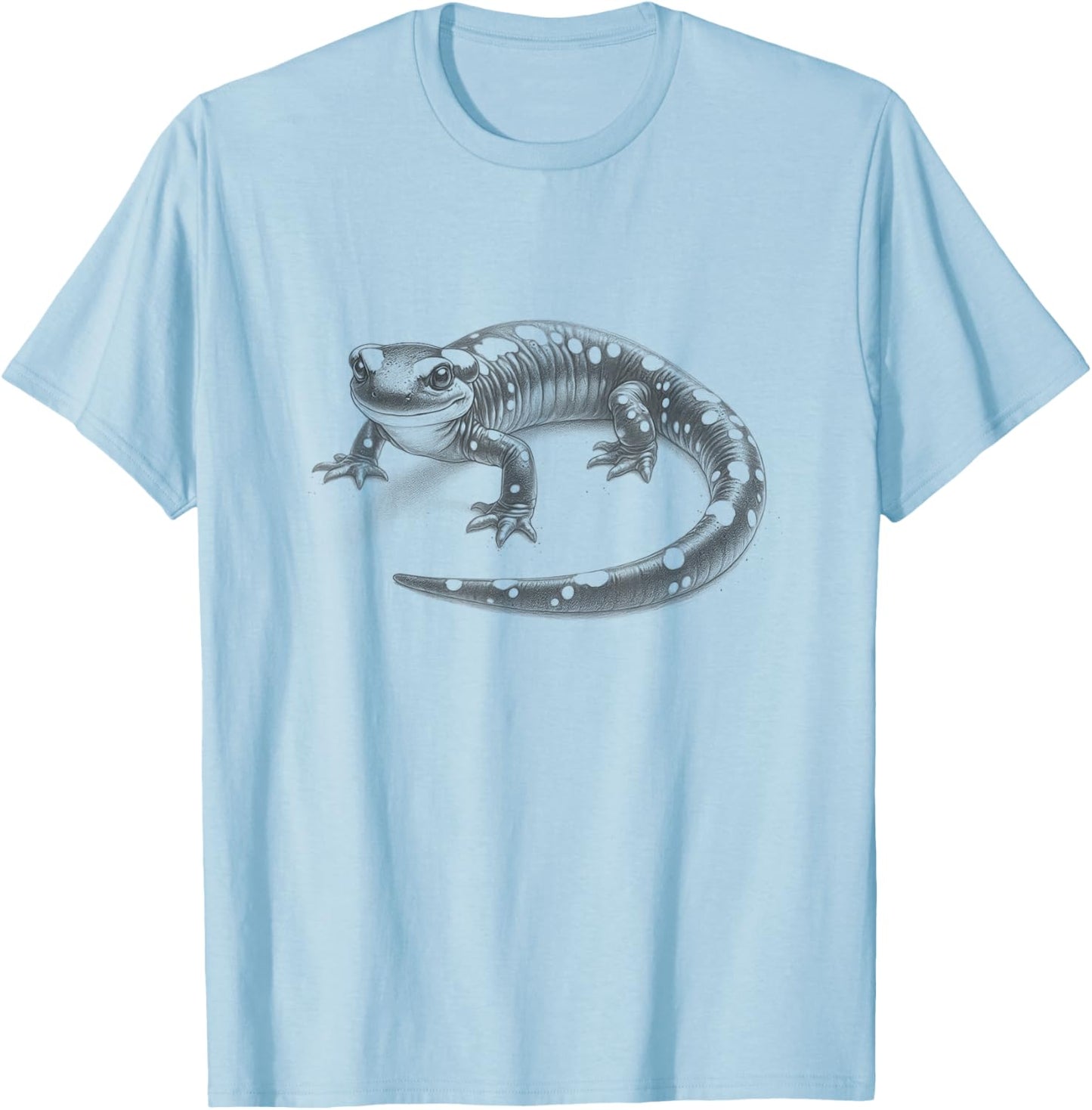 Vintage Salamander Sketch Art Design T-Shirt - T-Shirt | Light Blue
