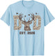 Dad EST 2026 Camo Deer Hunting Promoted to Dad Father's Day T-Shirt - T-Shirt | Light Blue