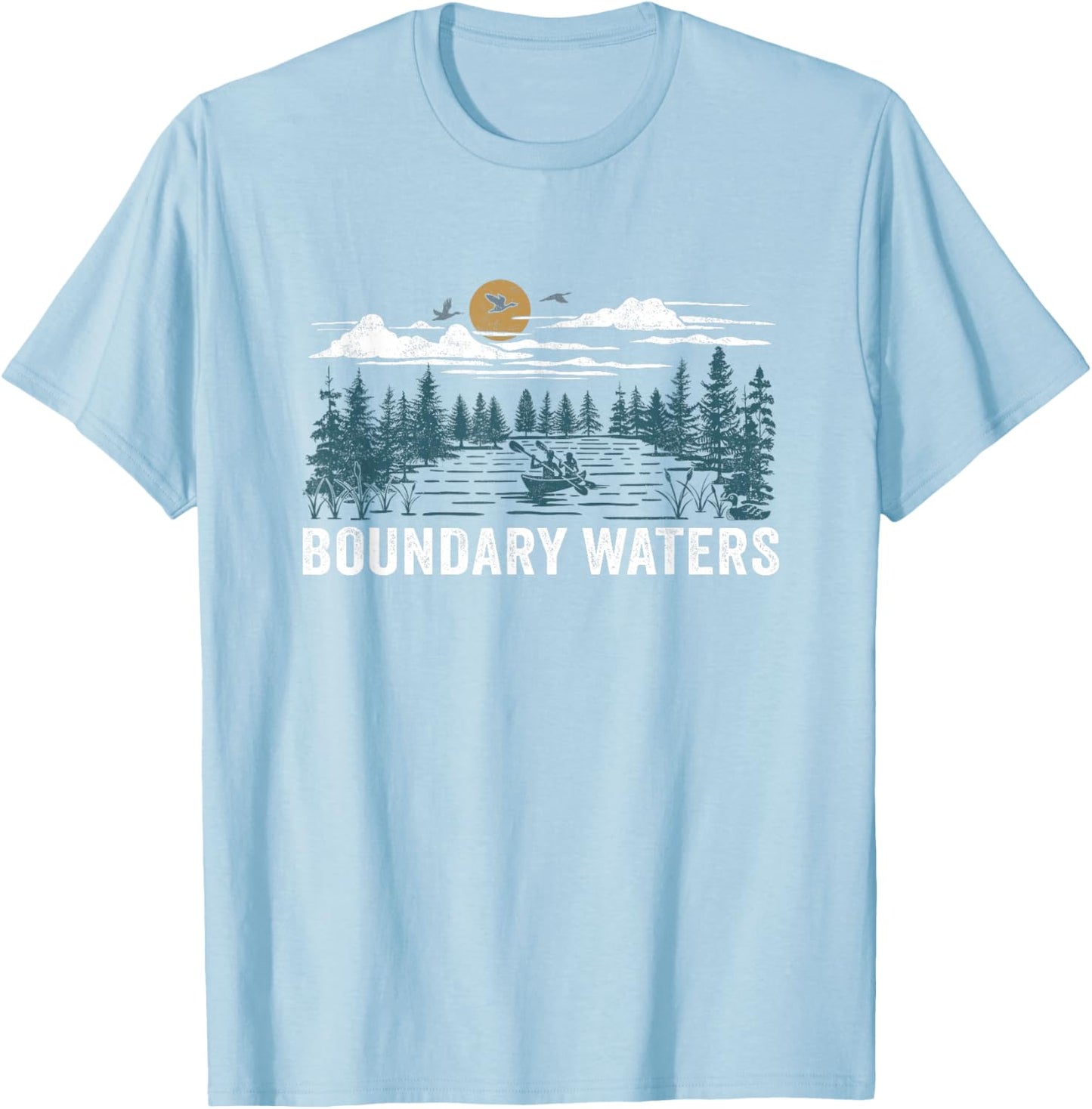 Boundary Waters Wilderness Minnesota T-Shirt - T-Shirt | Light Blue