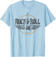 Retro Vintage Rock & Roll Guitar Wings Music Concert Band T-Shirt - T-Shirt | Light Blue