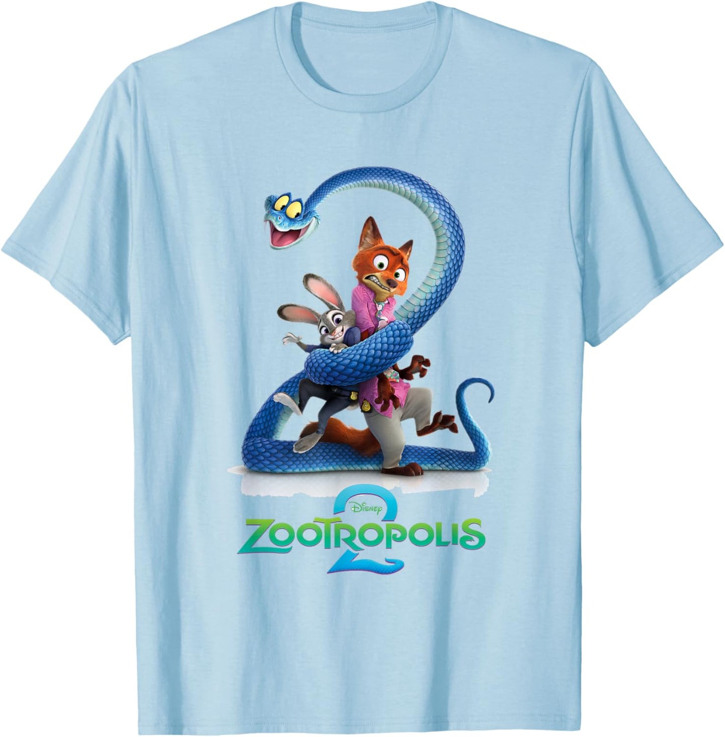 Zootopia Poster T-Shirt - T-Shirt | Light Blue