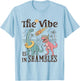 The Vibe is in Shambles Funny Dinosaur Extinction Summer T-Shirt - T-Shirt | Light Blue