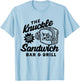 The Knuckle Sandwich Bar & Grill Fighting Joke Bar Humor T-Shirt - T-Shirt | Light Blue