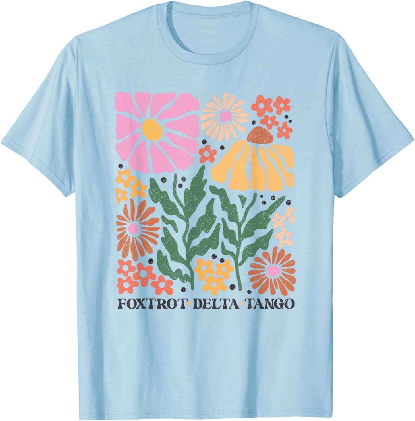 Subtle Anti-Trump Floral Boho , Not My President, Resist T-Shirt - T-Shirt | Light Blue