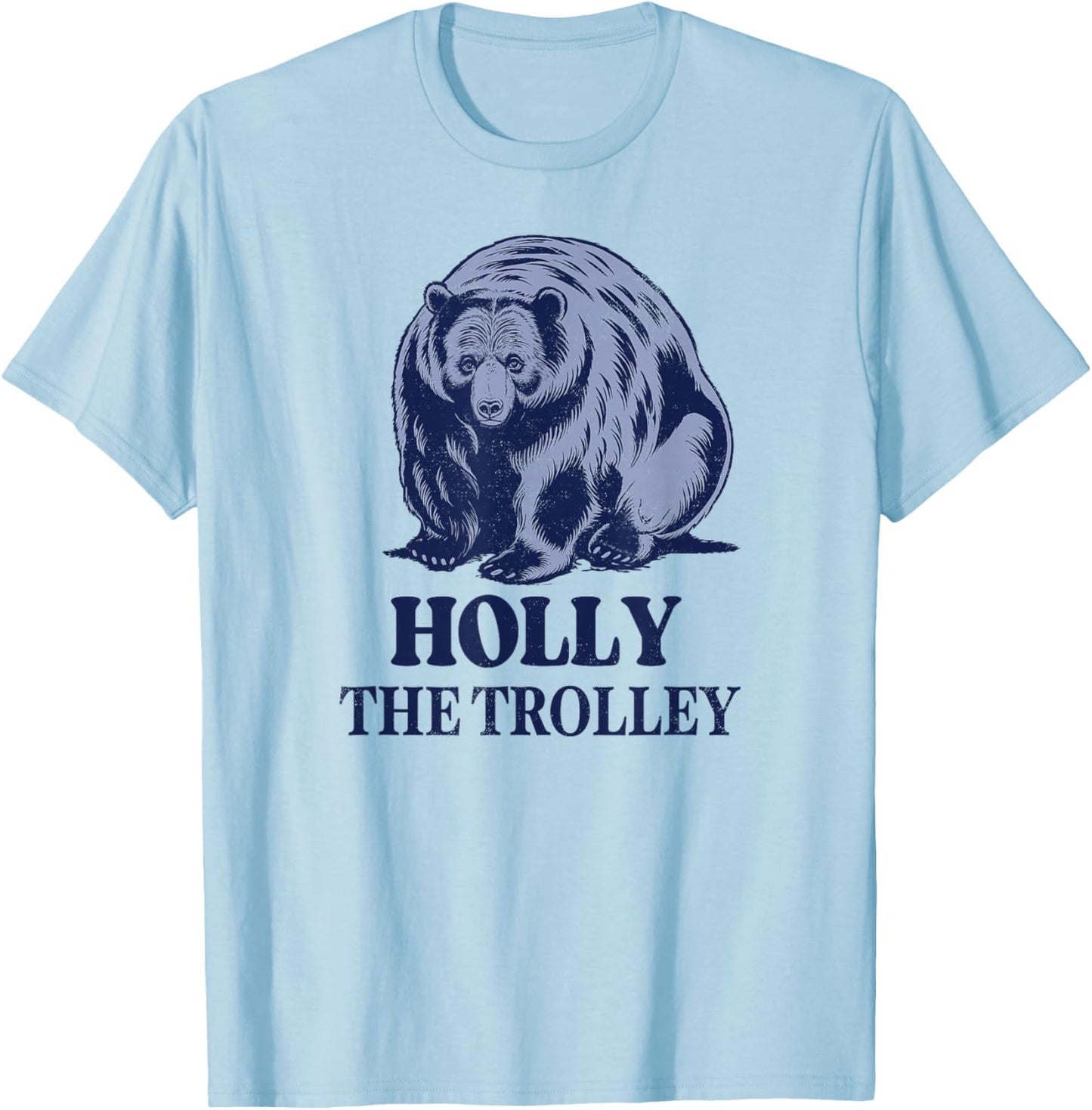 Alaska Wild Animals Nature of Fat Wild Bear Week Holly T-Shirt - T-Shirt | Light Blue