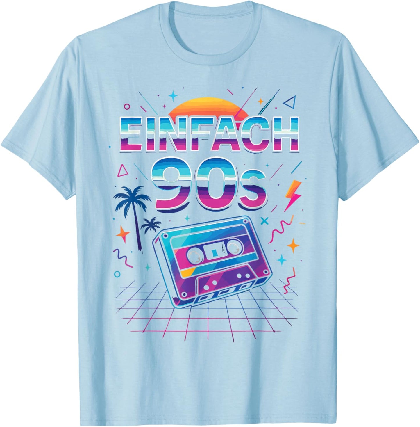 Einfach 90s 90er Mottoparty Geschenk Retro Deko Accessoires T-Shirt - T-Shirt | Light Blue