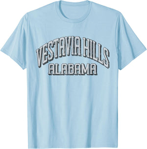 Vintage Vestavia Hills Alabama AL Retro City T-Shirt - T-Shirt | Light Blue