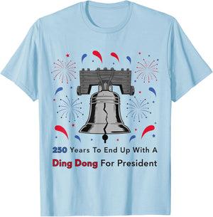 Funny Patriotic Liberty Bell Political Humor Design T-Shirt - T-Shirt | Light Blue