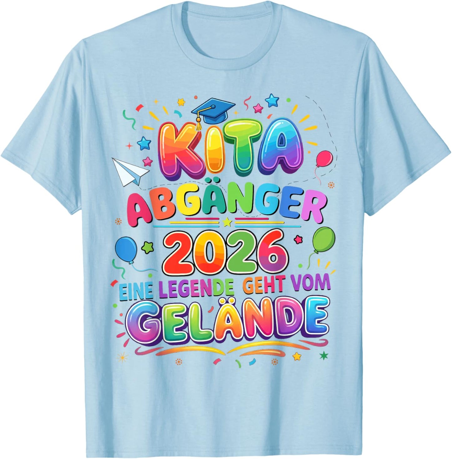 Nursery 2026 School Child Boy Girl T-Shirt - T-Shirt | Light Blue