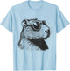 Capybara Lover Sunglasses Funny Animal T-Shirt - T-Shirt | Light Blue