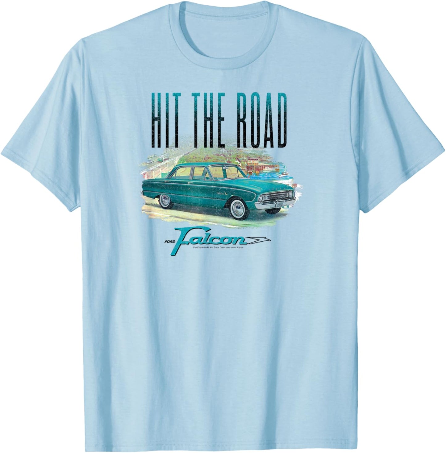 Ford - Hit The Road Falcon T-Shirt - T-Shirt | Light Blue