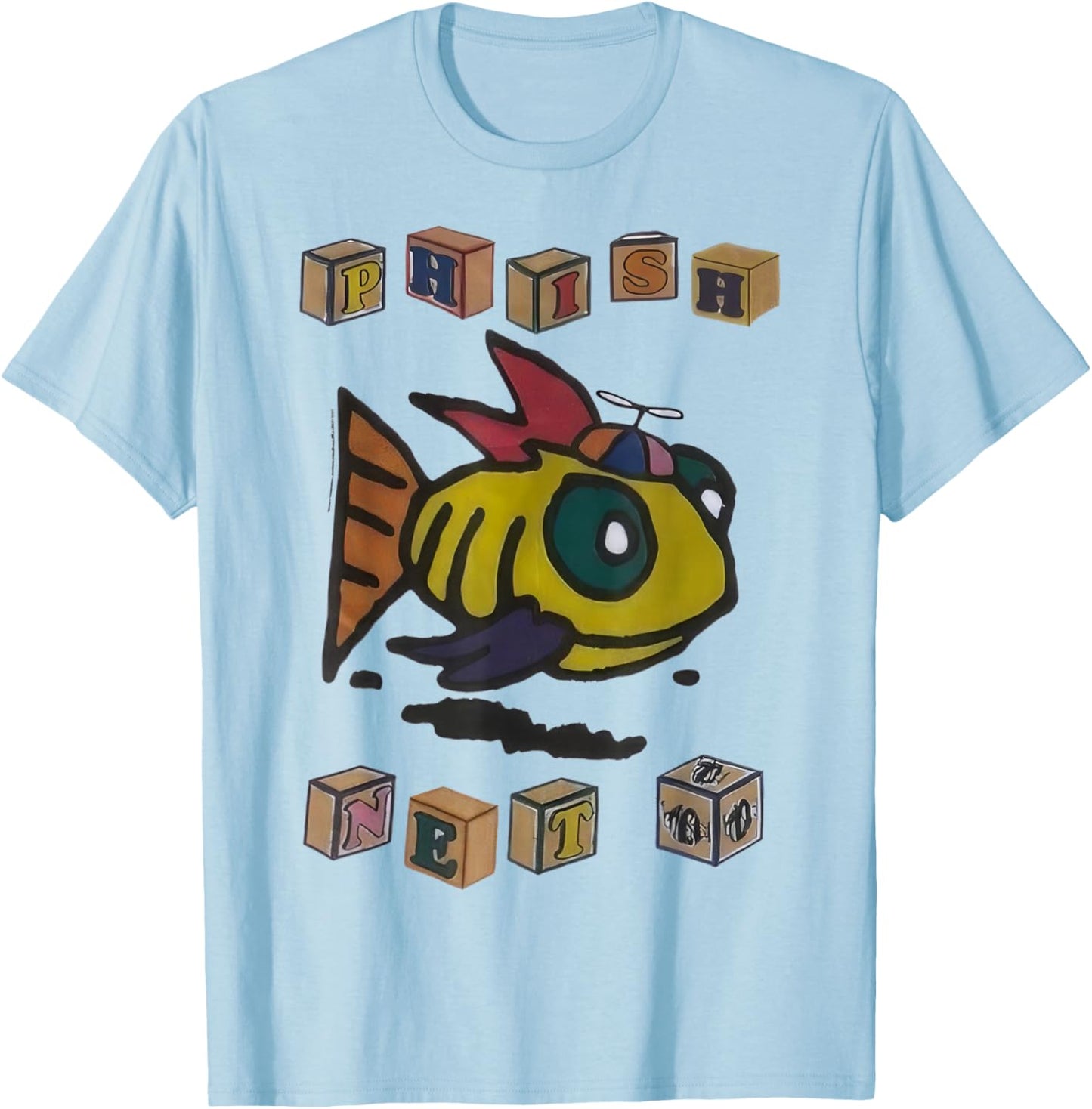 Rare Vintage Phish Fall Tour Phish Net Rock Band T-Shirt - T-Shirt | Light Blue