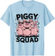 Piggy Squad Funny Farmer Life Farm Pigs Lover Woman Men Kids T-Shirt - T-Shirt | Light Blue