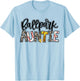 BallPark Auntie Softball Baseball Aunt Baller Mother's Day T-Shirt - T-Shirt | Light Blue