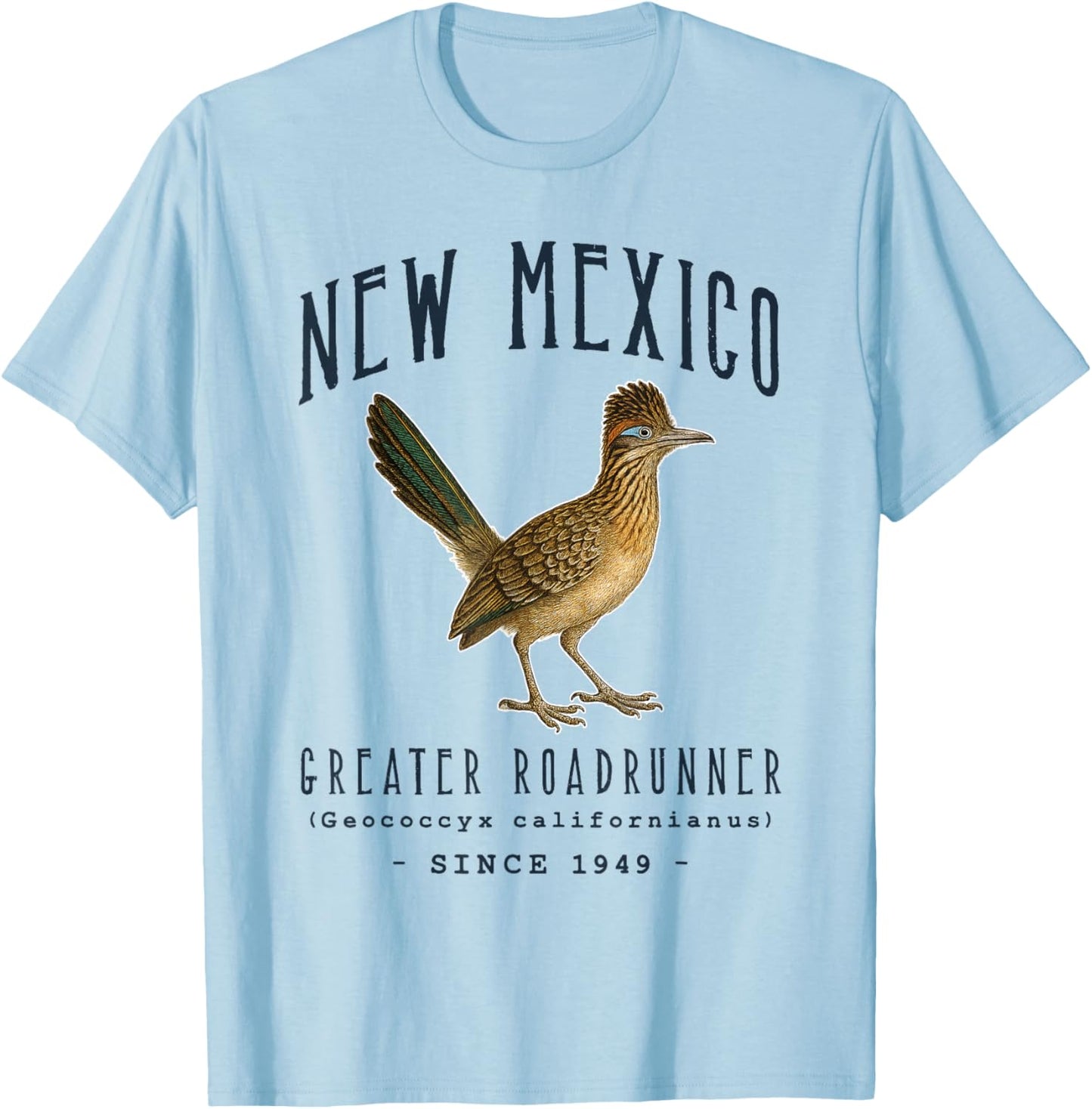 New Mexico Greater Roadrunner Bird T-Shirt - T-Shirt | Light Blue