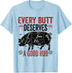 Every Butt Deserves A Good Rub Funny Pork Smoking Party BBQ T-Shirt - T-Shirt | Light Blue
