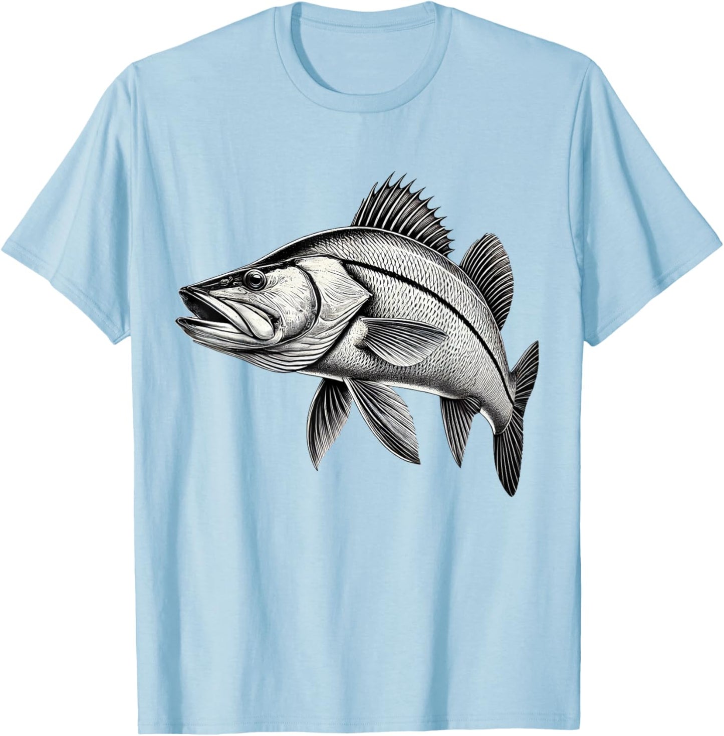Snook Robalo Game Fish Vintage Fishing Lovers Gifts T-Shirt - T-Shirt | Light Blue
