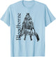 Bloodbourne Hunter Silhouette with Logo Dark Video Game T-Shirt - T-Shirt | Light Blue