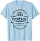70th Birthday Born in 1956 Design Vintage 70 Years T-Shirt - T-Shirt | Light Blue