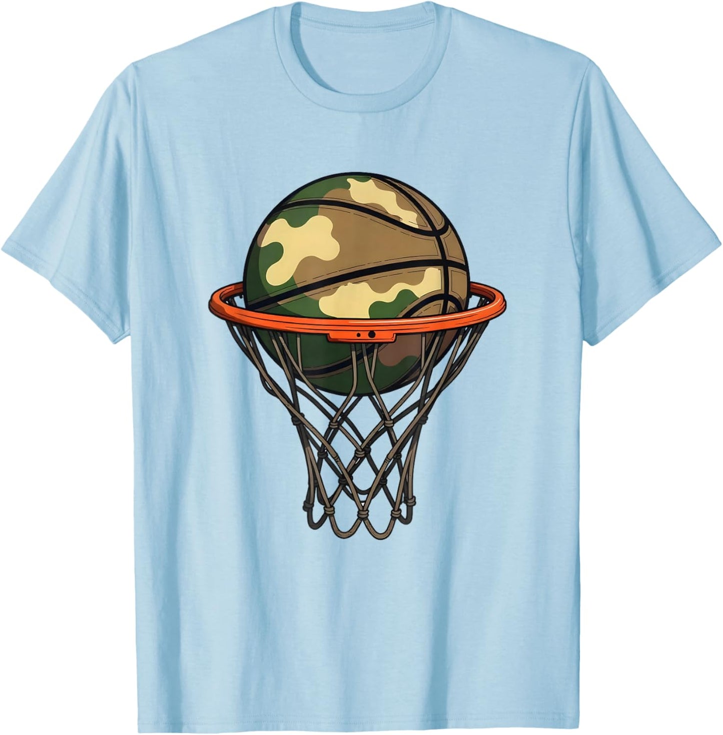 Basketball Camouflage - Basketball Player Camo T-Shirt - T-Shirt | Light Blue