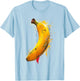 Banana Abstract Graphic Painting Art Fruit Banana T-Shirt - T-Shirt | Light Blue