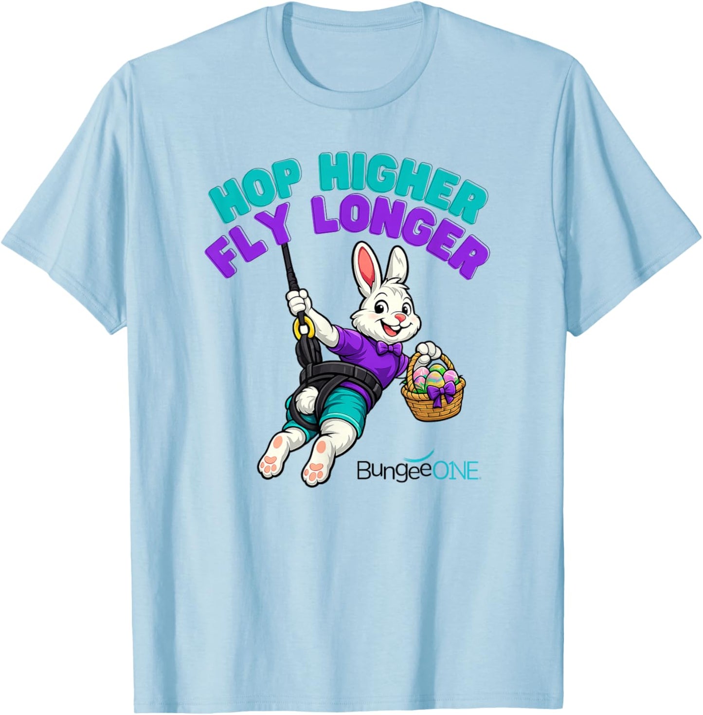 Hop Higher Fly Longer T-Shirt - T-Shirt | Light Blue