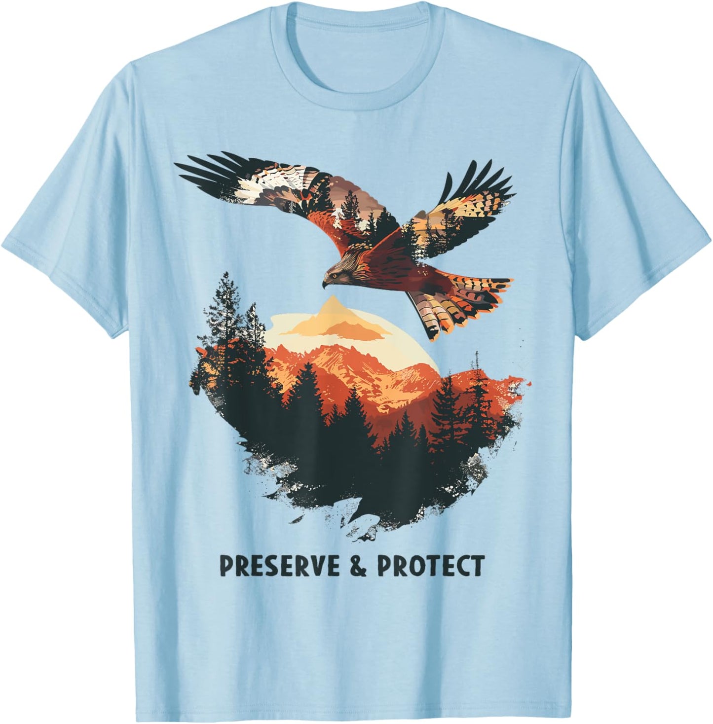Roter Milan Habichte Greifvogel Raubvogel Vogel Rotmilan T-Shirt - T-Shirt | Light Blue