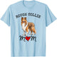 Rough Collies Mom with Heart Pretty Rough Collie T-Shirt - T-Shirt | Light Blue