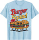 Burger Squad Cool Cheeseburger Food Lover Hamburger T-Shirt - T-Shirt | Light Blue