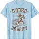 Rodeo Granny Western Cowboy Family Matching Mother's Day T-Shirt - T-Shirt | Light Blue