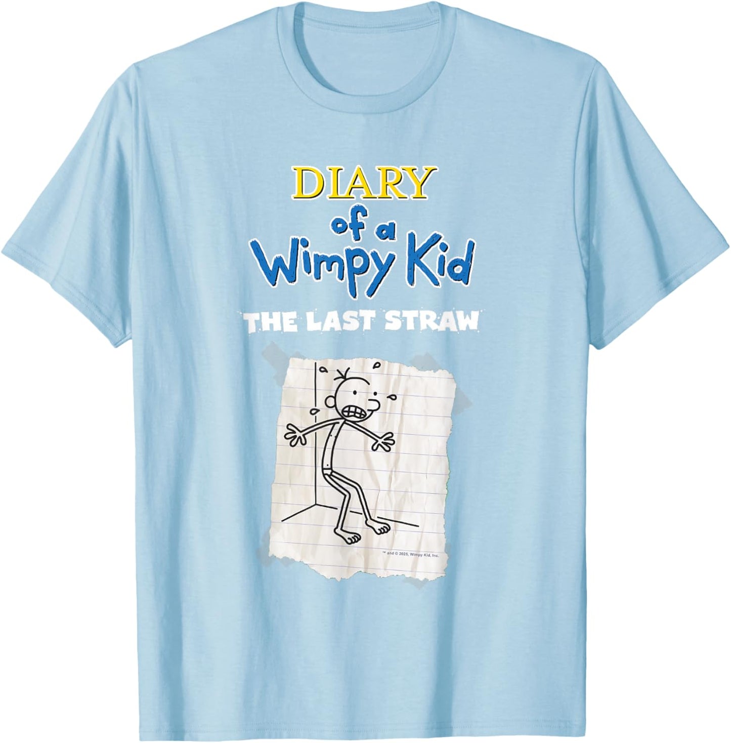 Diary of a Wimpy Kid The Last Straw Cover T-Shirt - T-Shirt | Light Blue